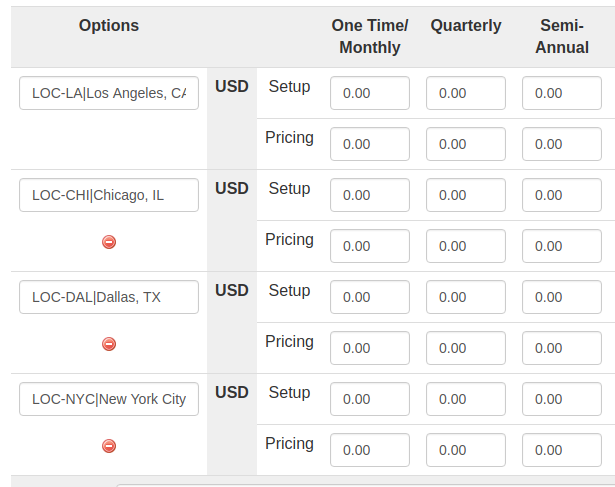 Values separated by pipe character